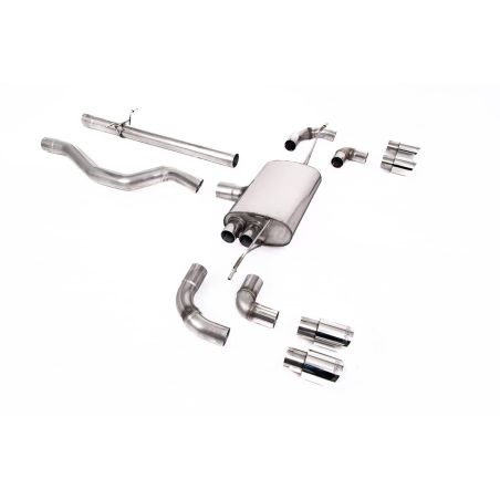 Ligne d'échappement FAP Back inox MILLTEK Land Rover Defender 110 3.0 I6 P400(2020à+) Embout Chrome