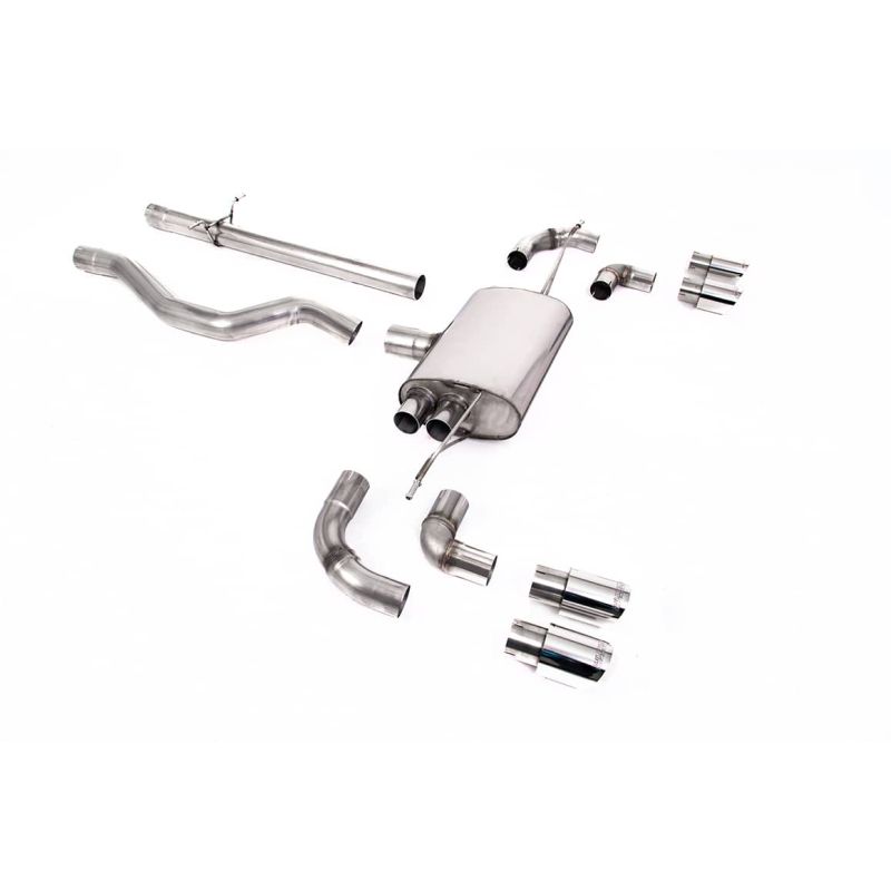 Ligne d'échappement FAP Back inox MILLTEK Land Rover Defender 110 3.0 I6 P400(2020à+) Embout Chrome