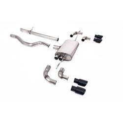 Ligne d'échappement FAP Back inox MILLTEK Land Rover Defender 110 3.0 I6 P400(2020à+) Embout Noir