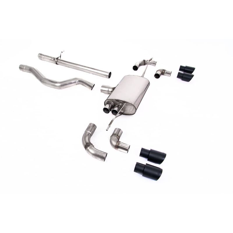 Ligne d'échappement FAP Back inox MILLTEK Land Rover Defender 110 3.0 I6 P400(2020à+) Embout Noir