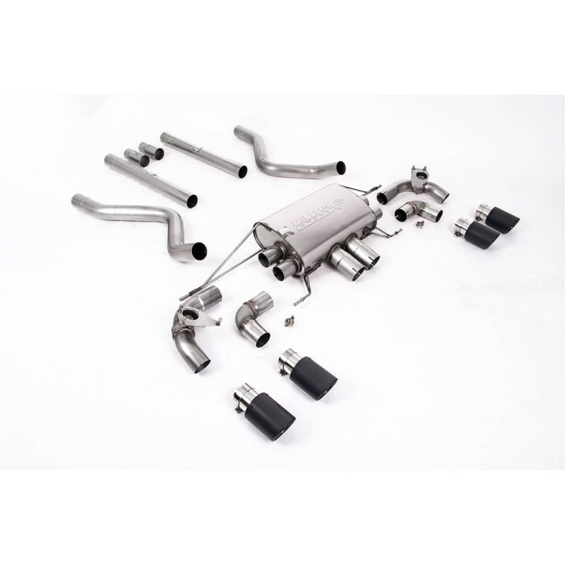 Ligne d'échappement FAP Back inox MILLTEK Land Rover Defender 90 5.0 V8 525Ch(2021à+) Embout Carbone