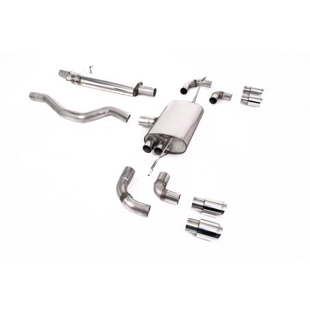 Ligne d'échappement FAP Back inox MILLTEK Land Rover Defender 110 2.0 I4 P300 & P400e (2020à+) Embout Chrome
