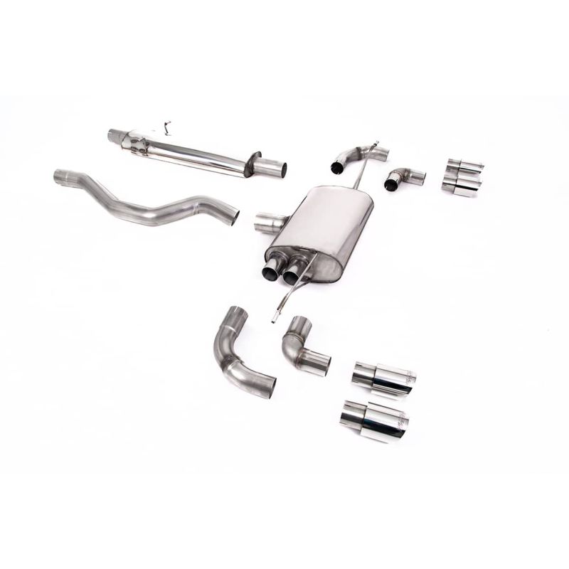 Ligne d'échappement FAP Back inox MILLTEK Land Rover Defender 110 2.0 I4 P300 & P400e (2020à+) Embout Chrome