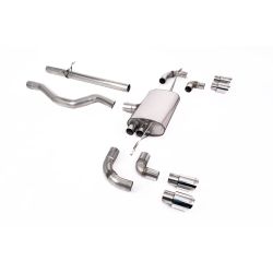 Ligne d'échappement FAP Back inox MILLTEK Land Rover Defender 110 2.0 I4 P300 & P400e (2020à+) Embout Chrome