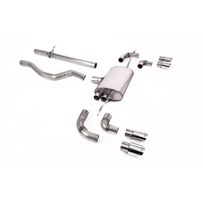 Ligne d'échappement FAP Back inox MILLTEK Land Rover Defender 110 2.0 I4 P300 & P400e (2020à+) Embout Chrome