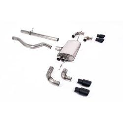 Ligne d'échappement FAP Back inox MILLTEK Land Rover Defender 110 2.0 I4 P300 & P400e (2020à+) Embout Noir
