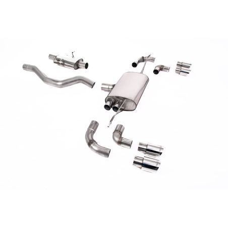 Ligne d'échappement FAP Back inox MILLTEK Land Rover Defender 90 2.0 I4 P300 & P400e(2020à+) Embout Chrome