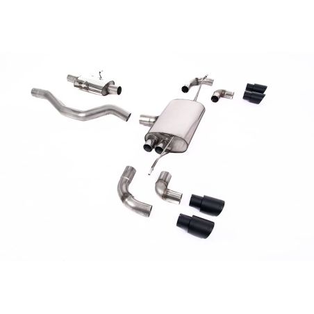 Ligne d'échappement FAP Back inox MILLTEK Land Rover Defender 90 2.0 I4 P300 & P400e(2020à+) Embout Noir
