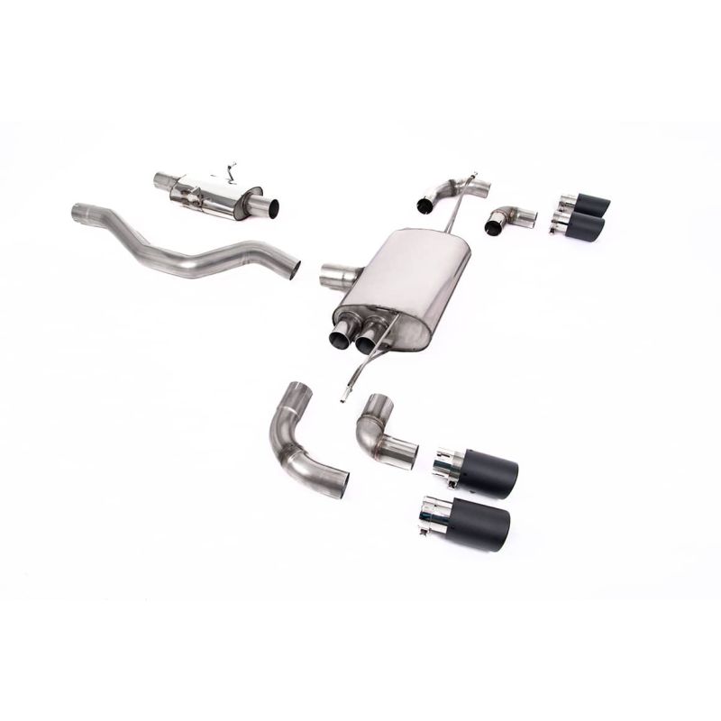 Ligne d'échappement FAP Back inox MILLTEK Land Rover Defender 90 2.0 I4 P300 & P400e(2020à+) Embout Carbone