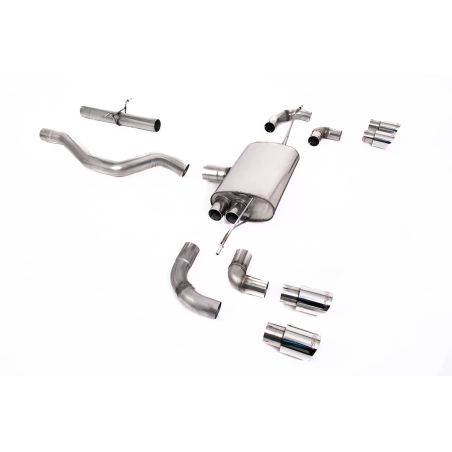 Ligne d'échappement FAP Back inox MILLTEK Land Rover Defender 90 2.0 I4 P300 & P400e(2020à+) Embout Chrome