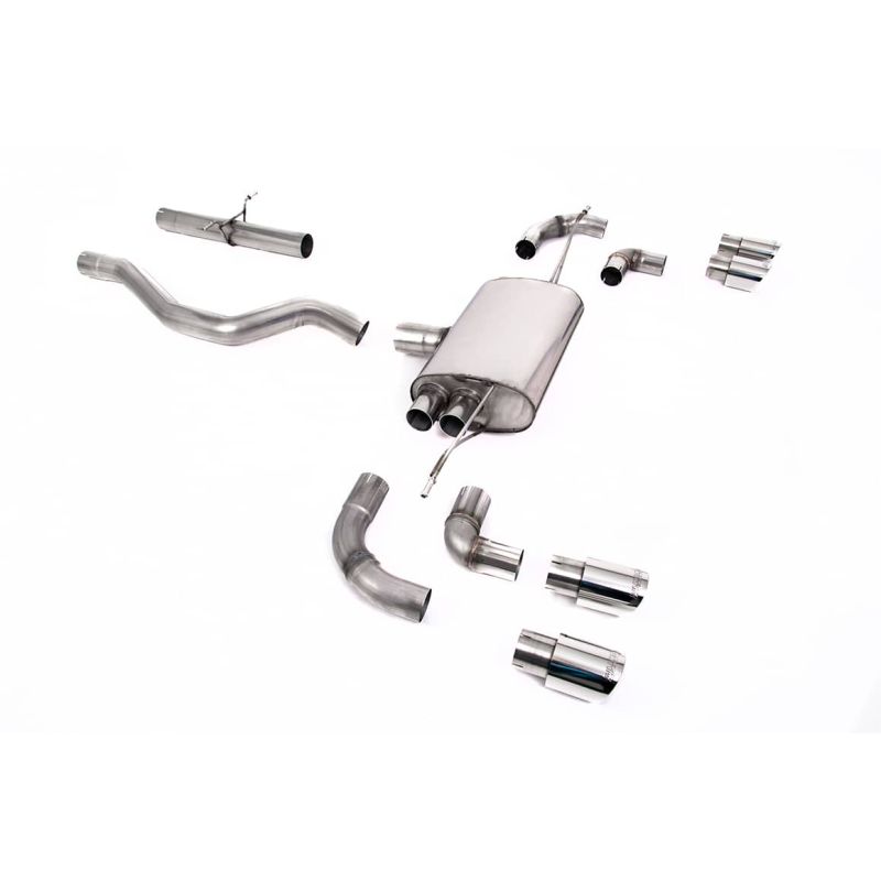 Ligne d'échappement FAP Back inox MILLTEK Land Rover Defender 90 2.0 I4 P300 & P400e(2020à+) Embout Chrome