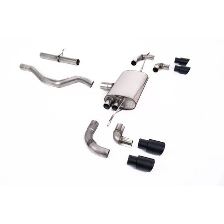 Ligne d'échappement FAP Back inox MILLTEK Land Rover Defender 90 2.0 I4 P300 & P400e(2020à+) Embout Noir