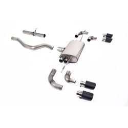 Ligne d'échappement FAP Back inox MILLTEK Land Rover Defender 90 2.0 I4 P300 & P400e(2020à+) Embout Carbone