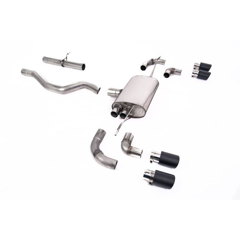 Ligne d'échappement FAP Back inox MILLTEK Land Rover Defender 90 2.0 I4 P300 & P400e(2020à+) Embout Carbone