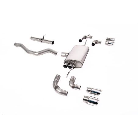 Ligne d'échappement FAP Back inox MILLTEK Land Rover Defender 90 3.0 I6 P400(2020à+) Embout Chrome
