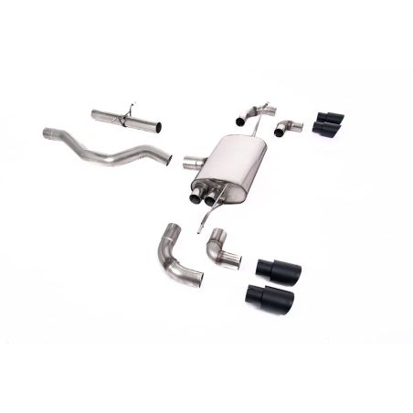 Ligne d'échappement FAP Back inox MILLTEK Land Rover Defender 90 3.0 I6 P400(2020à+) Embout Noir