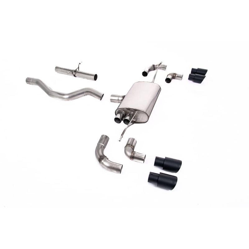 Ligne d'échappement FAP Back inox MILLTEK Land Rover Defender 90 3.0 I6 P400(2020à+) Embout Noir