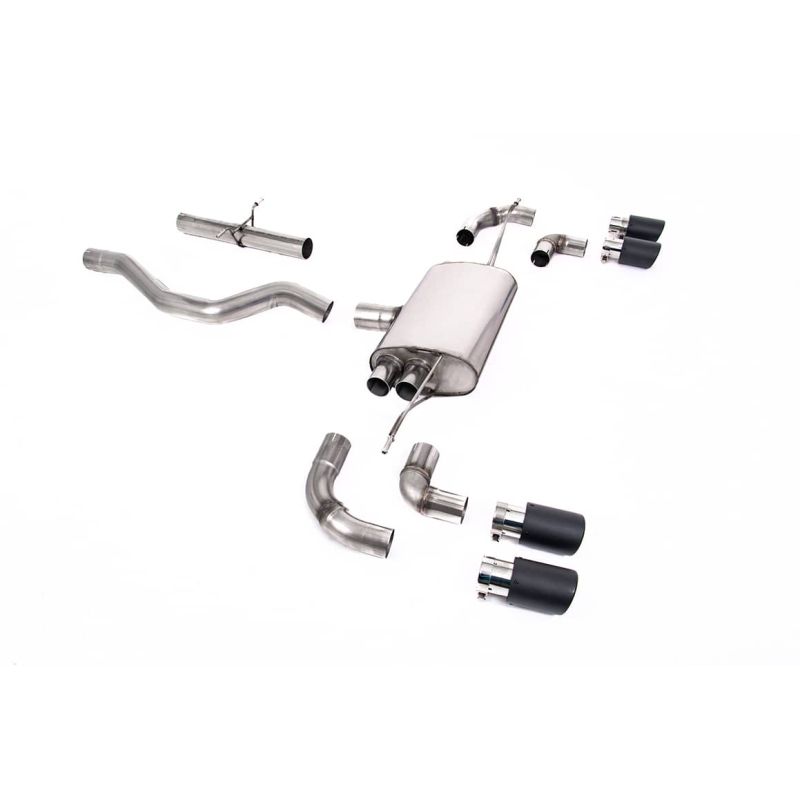 Ligne d'échappement FAP Back inox MILLTEK Land Rover Defender 90 3.0 I6 P400(2020à+) Embout Carbone