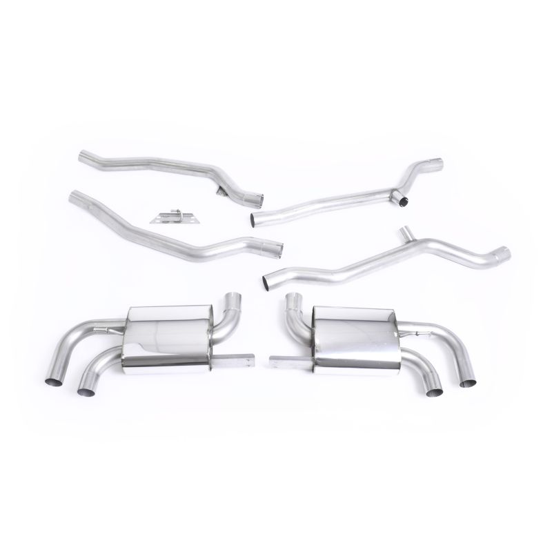 Ligne d'échappement Catback inox MILLTEK Porsche Cayenne 958 Turbo 4.8 V8(2010à2014)