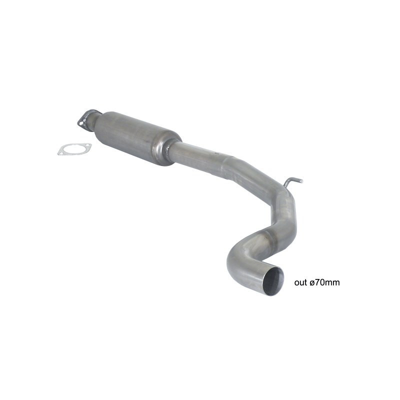 Silencieux intermédiaire RAGAZZON pour ABARTH Grande Punto + Evo (typ199) Abarth 1.4 TJET (114kW) ø70mm 10/2007-2011