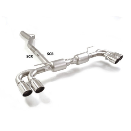 Silencieux arrière duplex RAGAZZON pour ALFA ROMEO Giulia(952) 2.2TD Q4 (140kW) 09/2018-