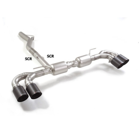 Silencieux arrière duplex RAGAZZON pour ALFA ROMEO Giulia(952) 2.2TD Q4 (140kW) 09/2018-