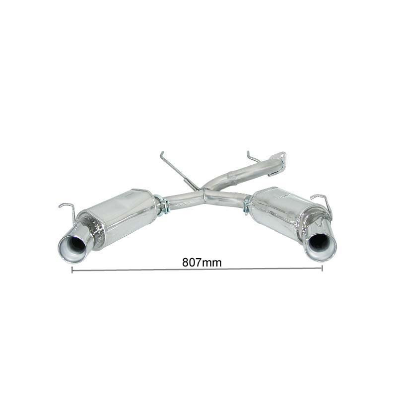 Silencieux arrière duplex RAGAZZON pour ALFA ROMEO GTV(916) / Spider(916) T.S. 1.8I 16V (106Kw) - 2.0 16V (110/114Kw) 1995-