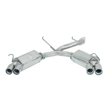 Silencieux arrière duplex RAGAZZON pour ALFA ROMEO GTV(916) / Spider(916) T.S. 1.8I 16V (106Kw) - 2.0 16V (110/114Kw) 1995-