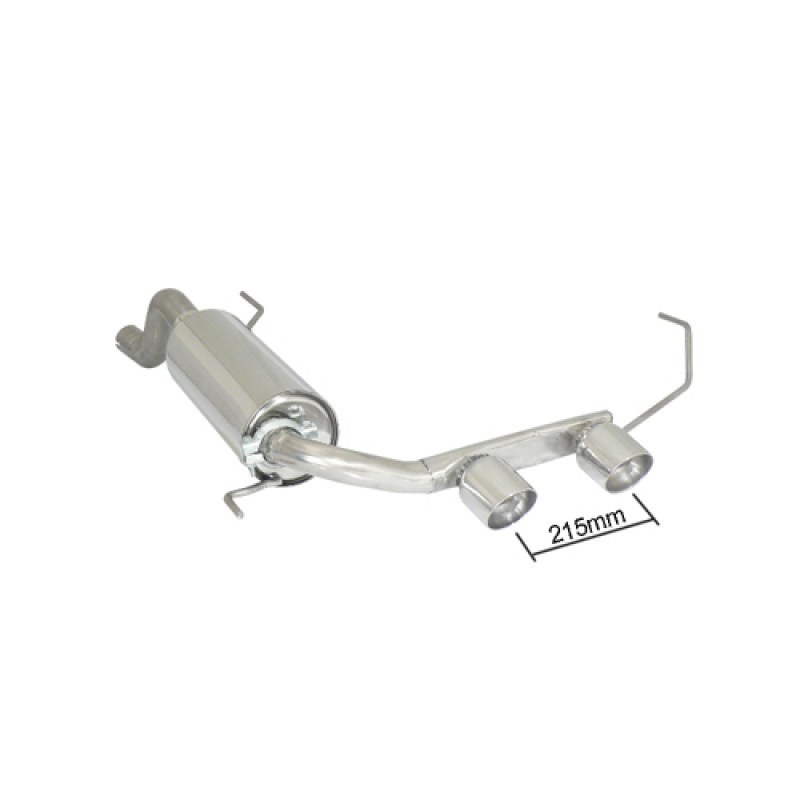 Silencieux arrière RAGAZZON pour ALFA ROMEO MiTo(955) 1.4 TB (88kW) 09/2008-