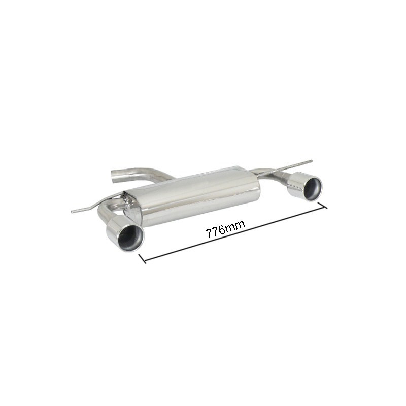 Silencieux arrière duplex RAGAZZON pour VOLKSWAGEN Golf Mk6 (typ 1K) 1.4TSI (118kW) 11/2008-