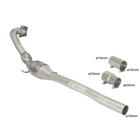 Catalyseur métallique RAGAZZON pour VOLKSWAGEN Golf Mk6 (typ 1K) R 2.0TSI (199kW) ø70mm 2010-