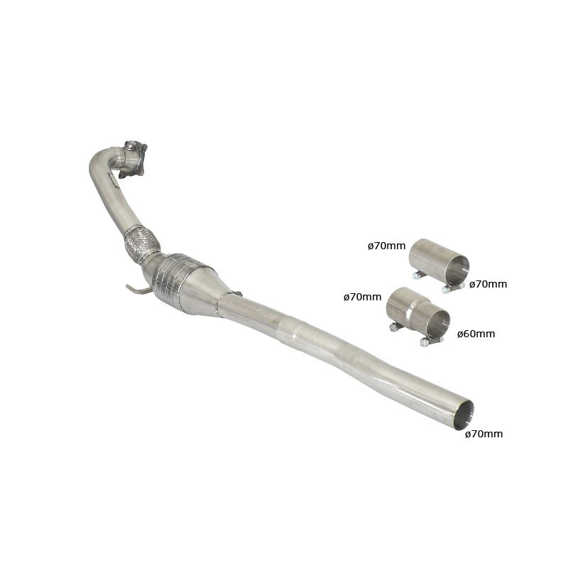 Catalyseur métallique RAGAZZON pour VOLKSWAGEN Golf Mk6 (typ 1K) R 2.0TSI (199kW) ø70mm 2010-