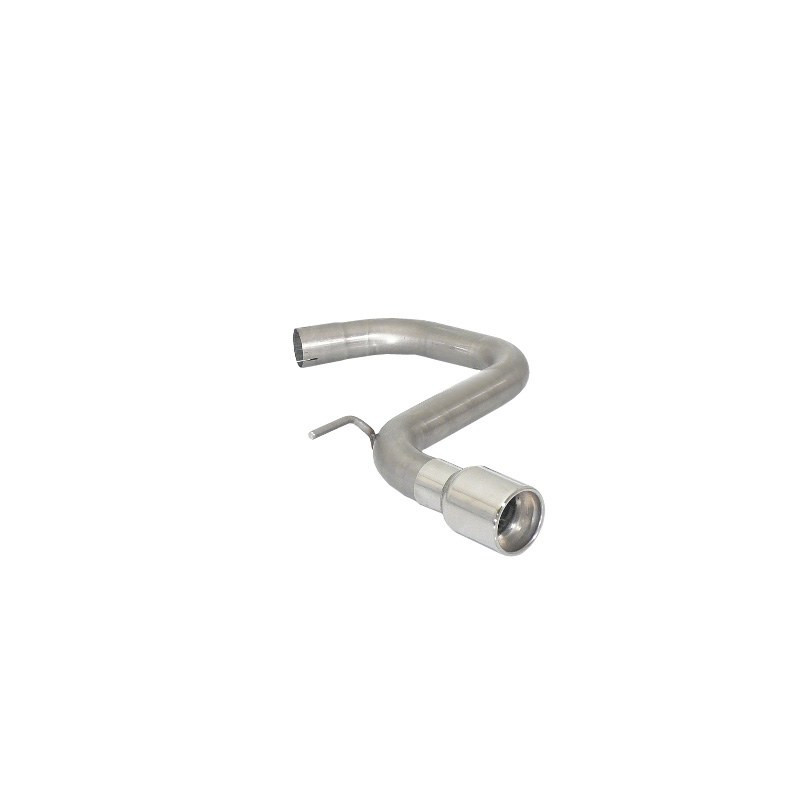 Tube arrière avec 1 sortie ronde 90 mm RAGAZZON pour VOLKSWAGEN Golf Mk6 (typ 1K) 1.6TDi DPF (77kW) 2009-2013