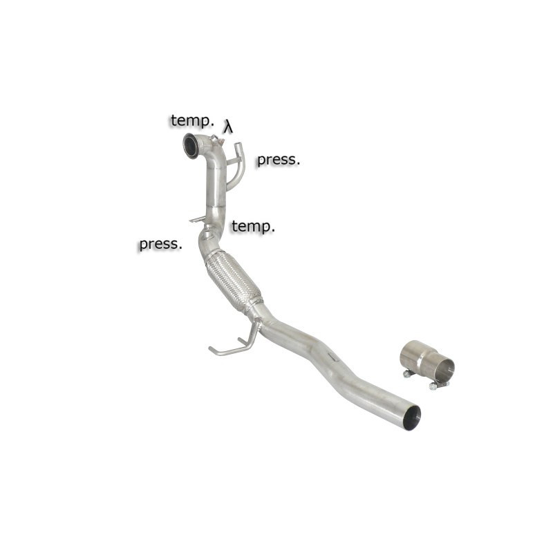 Tube remplacement cat RAGAZZON pour VOLKSWAGEN Golf Mk6 (typ 1K) 2.0TDi (103kW) 11/2008-