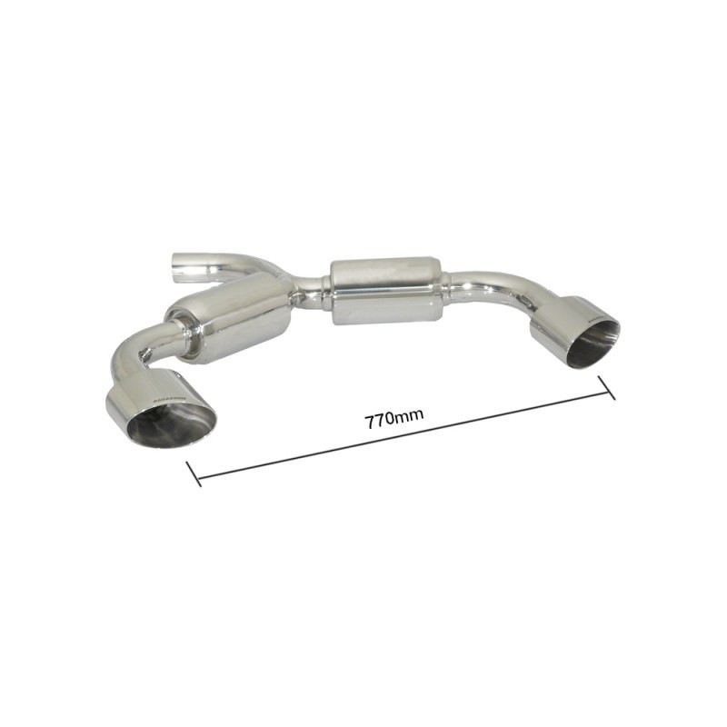 Silencieux arrière duplex RAGAZZON pour VOLKSWAGEN Golf Mk6 (typ 1K) 2.0TDi (103kW) 11/2008-