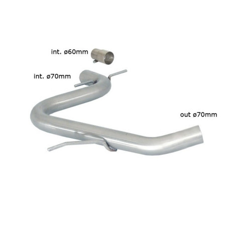 Tube intermédiaire RAGAZZON pour VOLKSWAGEN Golf Mk6 (typ 1K) 2.0 GTI TSI (155 / 173kW) ø70mm 2009-