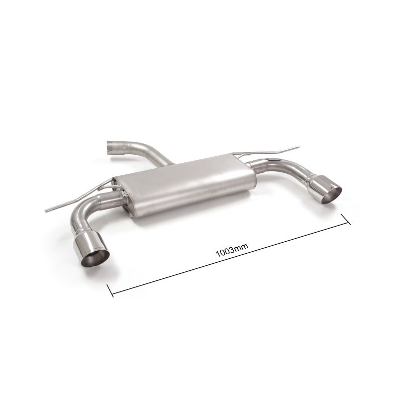 Silencieux arrière duplex RAGAZZON pour VOLKSWAGEN Golf Mk7 (typ AU) 1.4TSI (103kW) 2012-2014