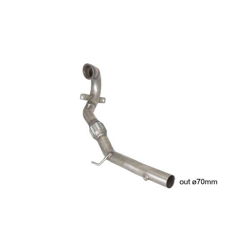 Tube remplacement cat RAGAZZON pour VOLKSWAGEN Golf Mk7 (typ AU) 2.0TSI GTi (162/169kW) ø70mm 2013-2017
