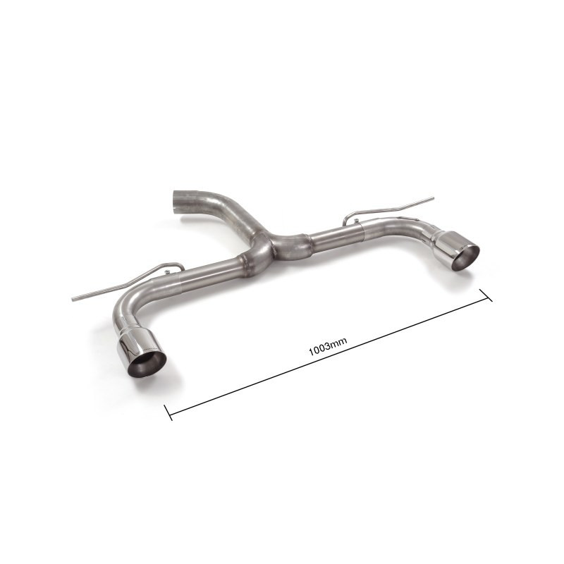 Tube arrière duplex g/d avec 1 sortie RAGAZZON pour VOLKSWAGEN Golf Mk7 (typ AU) 2.0TDi GTD (135kW) ACTIVE SOUND 2012-2017