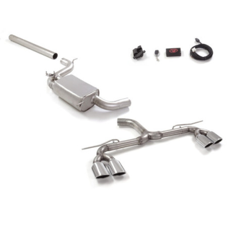 Tube avant sans silencieux + silencieux RAGAZZON pour VOLKSWAGEN Golf Mk7.5 (typ AU) 2.0TSI GTi (180KW) 76mm 07/2018-2020