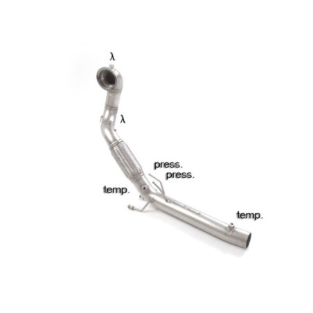 Tube remplacement cat RAGAZZON pour VOLKSWAGEN Golf Mk8 (typ CD) 2.0GTi (180kW) 70mm 2020-2024