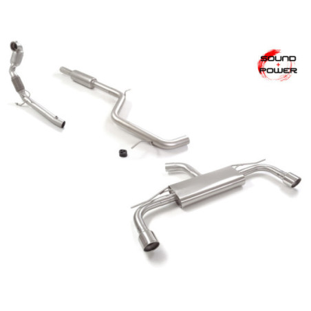 Silencieux arrière duplex RAGAZZON pour VOLKSWAGEN Golf Mk8 (typ CD) 2.0GTi (180kW) 76mm 2020-2024