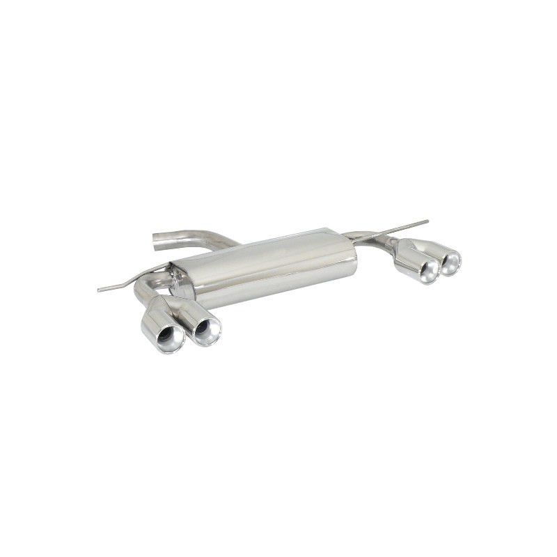 Silencieux arrière duplex RAGAZZON pour VOLKSWAGEN Scirocco Mk3 (typ 13) 1.4TSI (118kW) 2008-2014