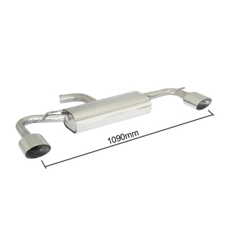 Silencieux arrière duplex RAGAZZON pour VOLKSWAGEN Scirocco Mk3 (typ 13) 1.4TSI (118kW) 2008-2014