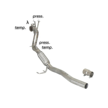 Tube remplacement cat RAGAZZON pour VOLKSWAGEN Scirocco Mk3 (typ 13) 2.0TDi DPF (103kW) 2008-2014