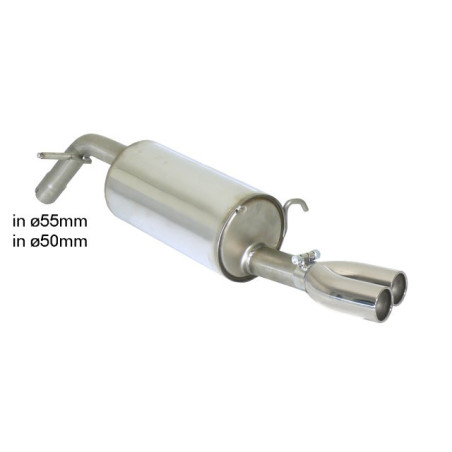 Silencieux arrière RAGAZZON pour PEUGEOT 208 Mk1 XY 1.6 16V THP (115kW) 2012-