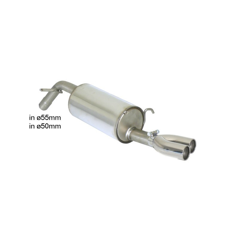 Silencieux arrière RAGAZZON pour PEUGEOT 208 Mk1 XY 1.6 16V THP (115kW) 2012-