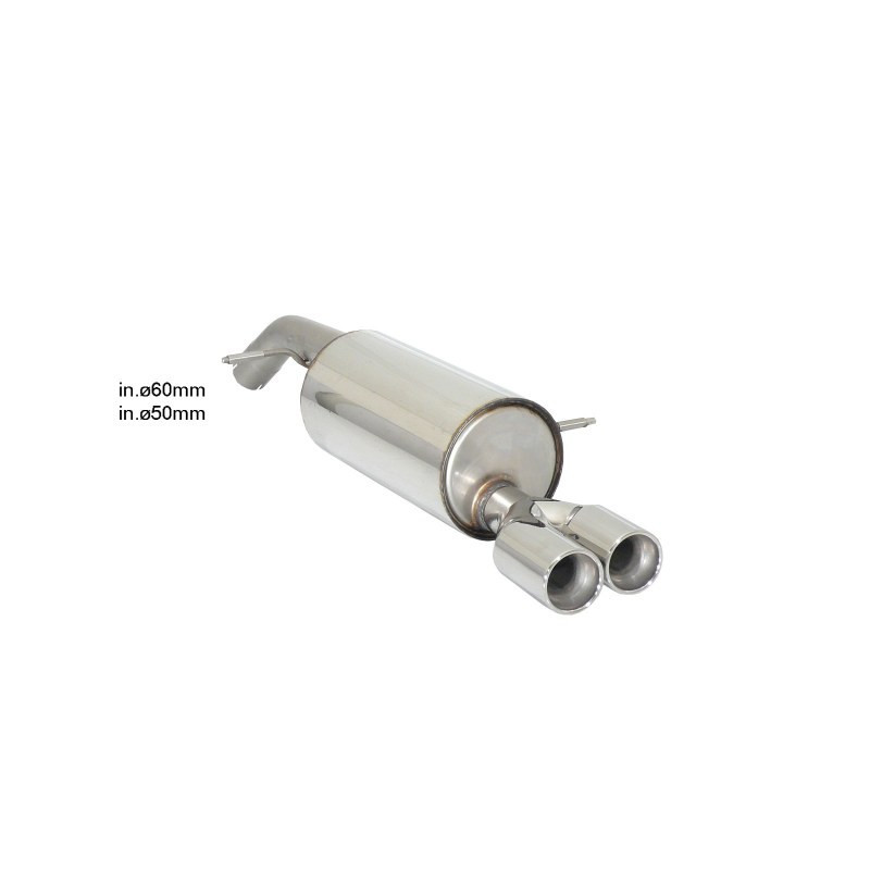 Silencieux arrière RAGAZZON pour PEUGEOT 208 Mk1 1.6GTi (147kW) 2013-2015