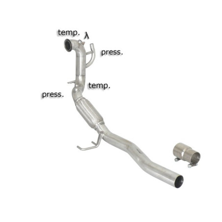 Tube remplacement cat RAGAZZON pour AUDI A3 (typ 8P) A3 1.9TDi DPF (77kW) - 2.0TDi DPF (103kW) 06/2005-