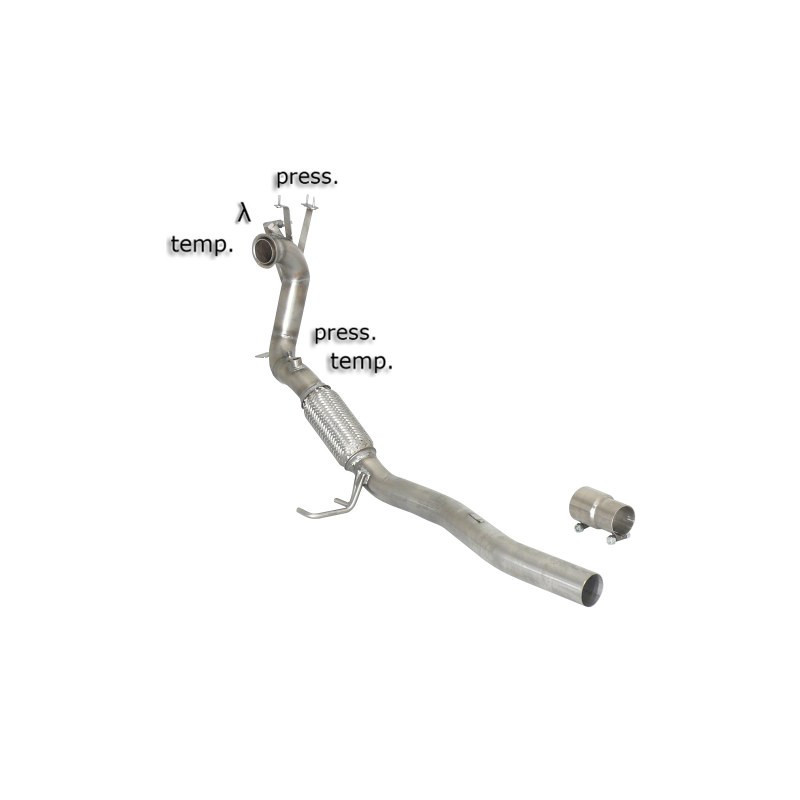 Tube remplacement cat RAGAZZON pour AUDI A3 (typ 8P) A3 1.6TDi (77kW) 06/2009-2013